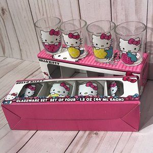 Hello Kitty Shot Glasses Glassware Set